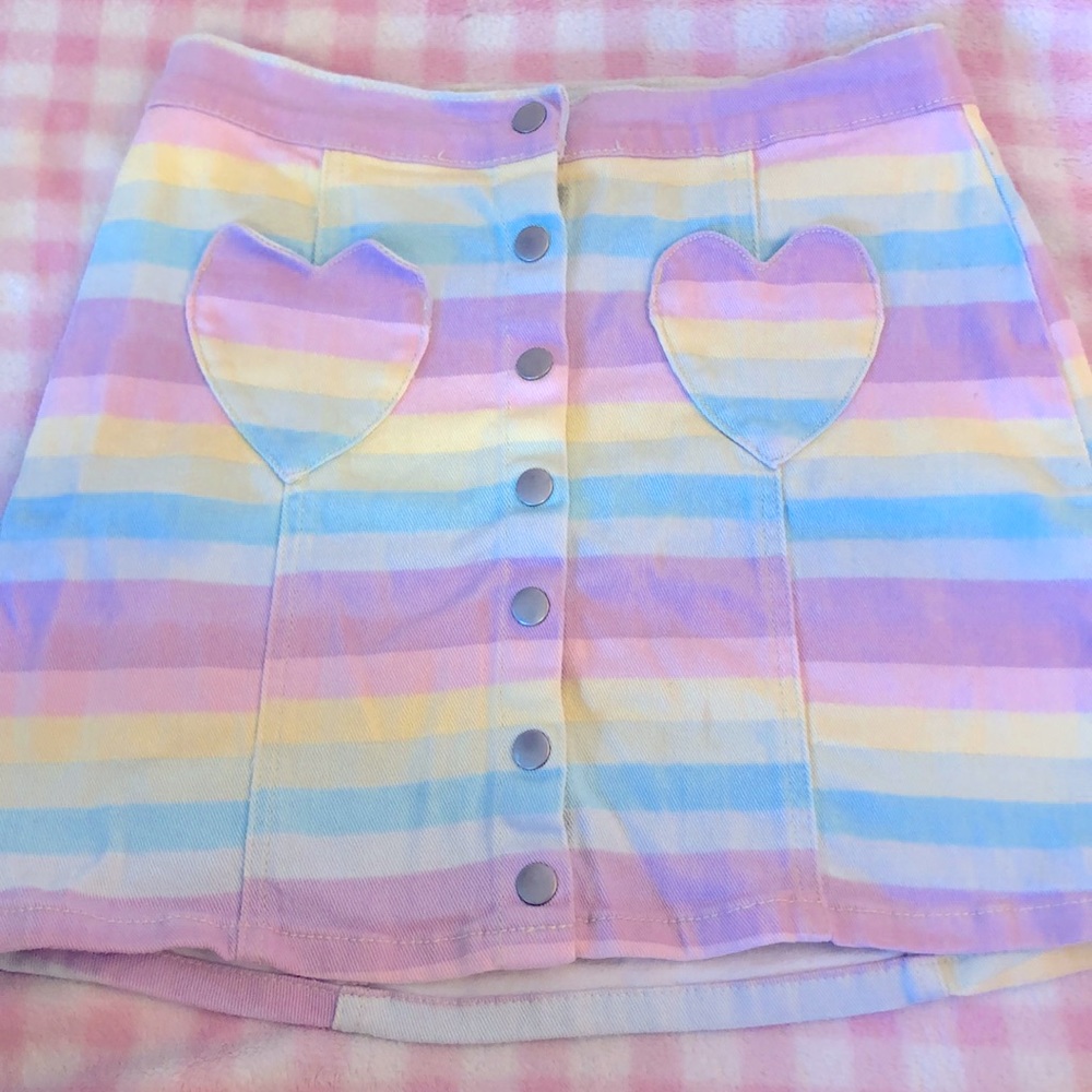 Cute Pastel Heart Skirt 🍭💖